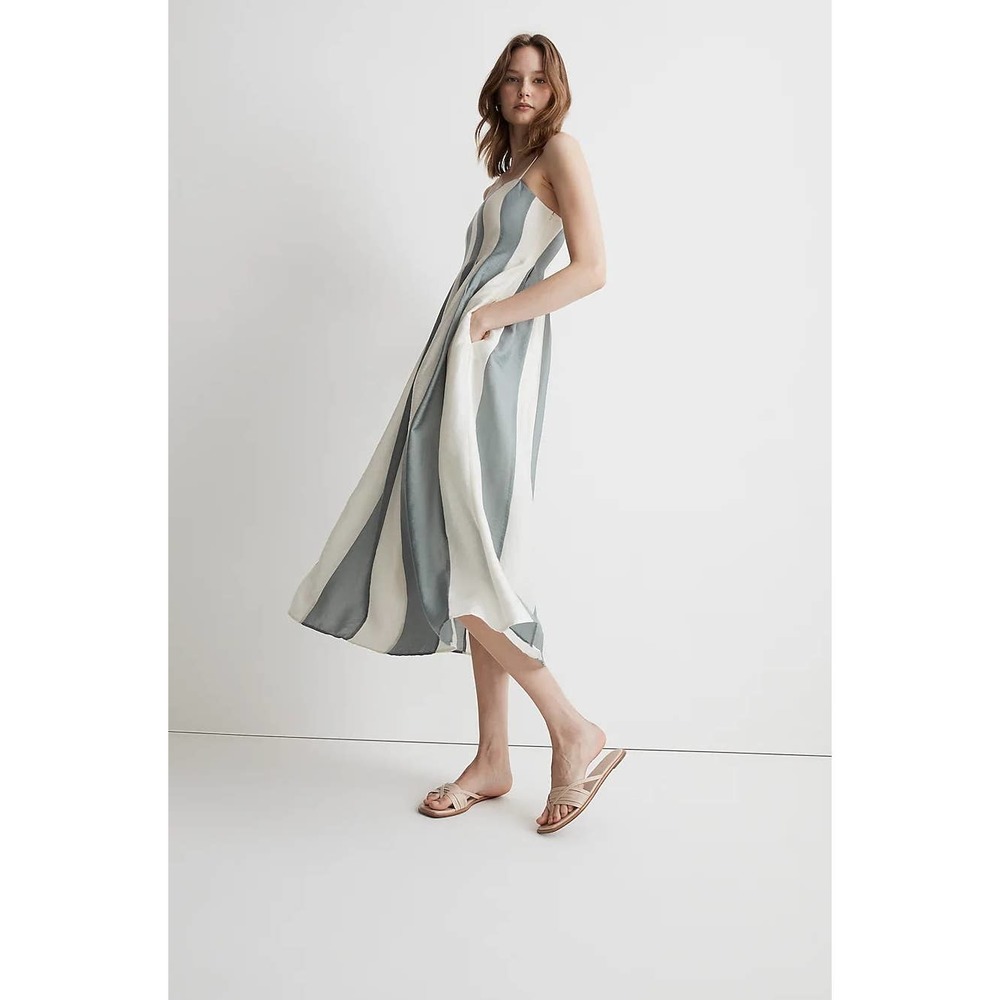 Madewell Pleated Midi Sundress Dress NWT - Picture 11 of 11